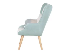 Dudeco sillón luca Patchwork verde menta