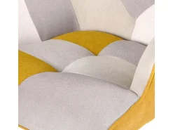 Dudeco sillón luca Patchwork mostaza