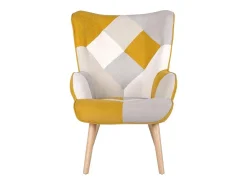 Dudeco sillón luca Patchwork mostaza