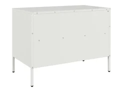 Dundrum Mueble para TV acero blanco 68x39x50,5 cm