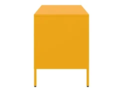 Dundrum Muebles para TV 2 unidades acero amarillo mostaza 68x39x50,5 cm