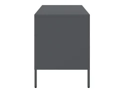 Dundrum Muebles para TV 2 unidades acero gris antracita 68x39x50,5 cm