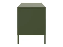 Dundrum Muebles para TV 2 unidades acero verde oliva 68x39x50,5 cm