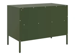 Dundrum Muebles para TV 2 unidades acero verde oliva 68x39x50,5 cm