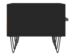 Eilve Mueble de TV madera de ingeniería negro 150x36x30 cm