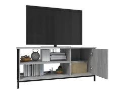Einar Mueble de TV madera contrachapada gris Sonoma 100x40x45 cm
