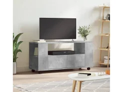 Elli Mueble de TV madera de ingeniería gris hormigón 102x34,5x43 cm