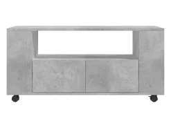 Elli Mueble de TV madera de ingeniería gris hormigón 102x34,5x43 cm