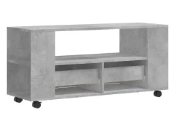 Elli Mueble de TV madera de ingeniería gris hormigón 102x34,5x43 cm