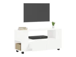 Elli Mueble para TV madera de ingeniería blanco 102x34,5x43 cm