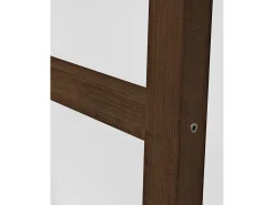 Escalera de madera maciza en tono nogal de 150x41cm - STAIRS - DECOWOOD