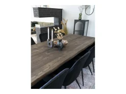 Escaparate negro con puerta ondulada de vidrio 50 x 35 x 110 cm