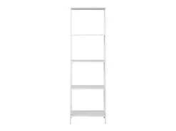 Estante alto de 5 niveles VITA - Madera natural o metal blanco/negro-Color Blanco