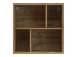 Estante colgante Chronos con 4 compartimentos roble 50x35x50 cm