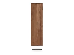 Estante con 2 puertas de madera maciza de acacia reciclada