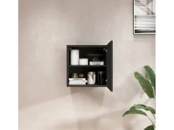 Estante cubo de pared Chronos con 1 puerta antracita mate 50x35x50 cm