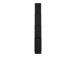 Estante cubo de pared madera contrachapada negro 90x15x119 cm ES94673