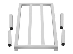 Estante de Almacenamiento, SucceBuy Soporte de Estante de Aluminio Soporte de Estante Fijo Estante de Almacenamiento 121,92 × 50,8 × 30,48 cm