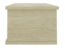 Estante de cajones para pared contrachapada roble 88x26x18,5cm ES73644