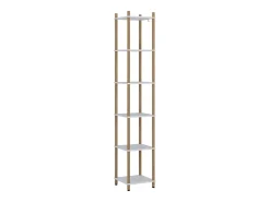 Estante de esquina blanco/pino 30x30x163.5 bivio