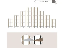 Estante de esquina blanco/pino 29x29x163.5 bivio