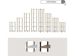 Estante de esquina blanco/pino 29x29x133 bivio