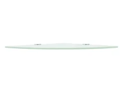 Estante de esquina con soportes cromados vidrio blanco 35x35 cm ES552087
