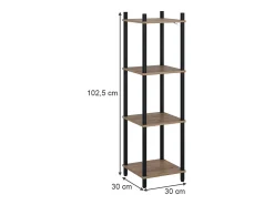 Estante de esquina oro power roble/antracita 30x30x102.5 bivio