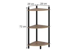 Estante de esquina oro power roble/antracita 29x29x72 bivio