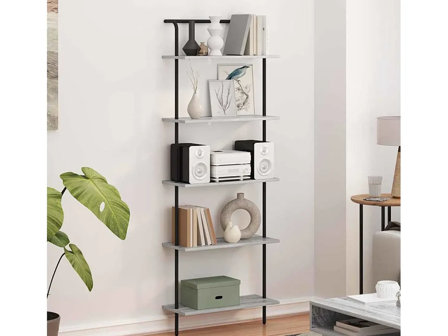 Estante de libros Gris sonoma 60 x 24 x 168 cm