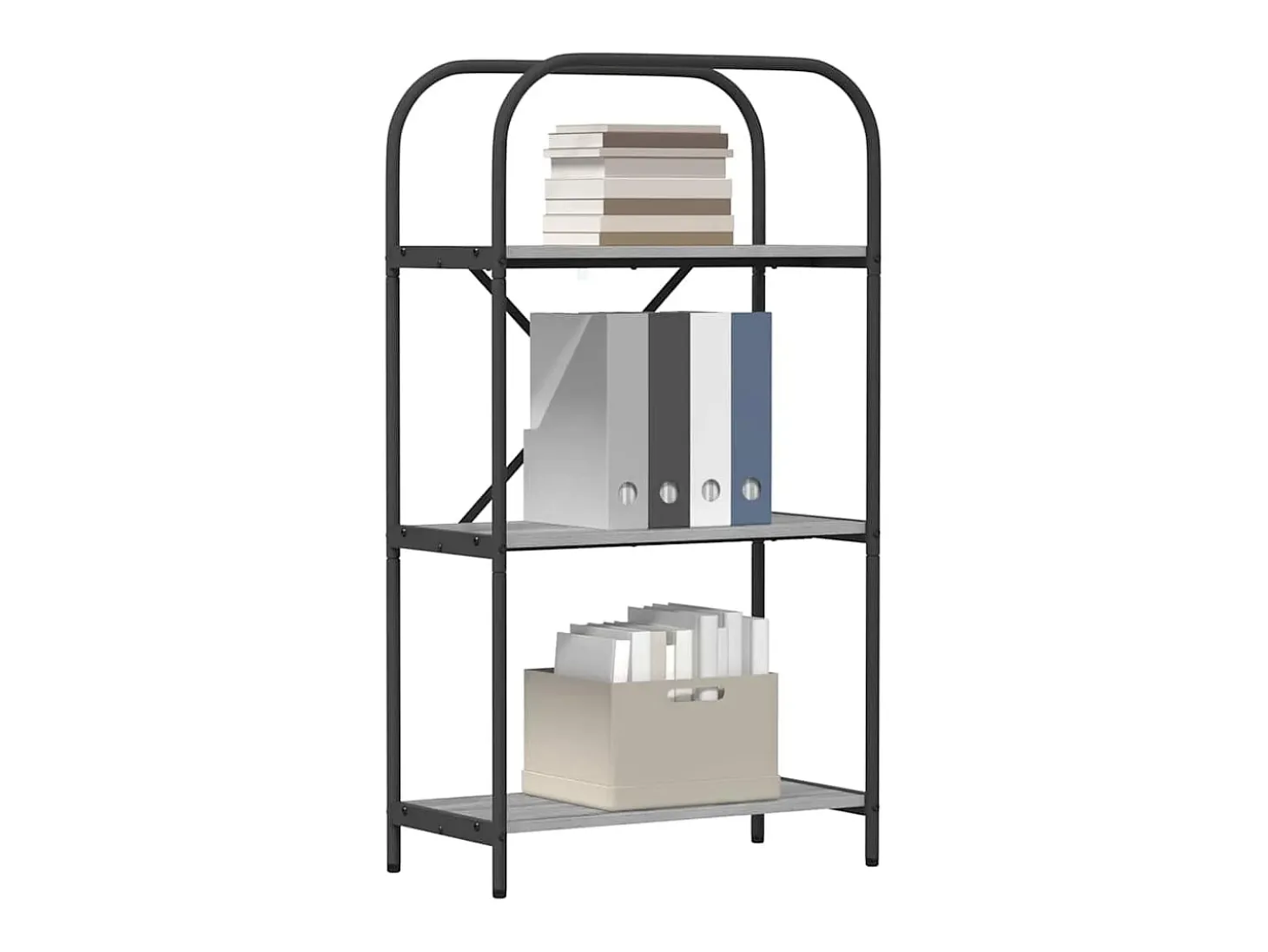 Estante de libros Gris sonoma 60 x 30 x 109 cm