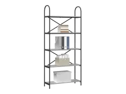 Estante de libros Gris sonoma 80 x 30 x 183 cm