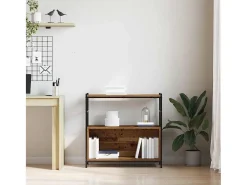 Estante de libros Roble ahumado 80 x 30 x 78.5 cm