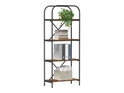Estante de libros Roble ahumado 60 x 30 x 146 cm