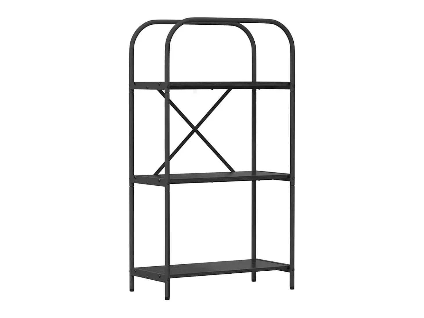 Estante de libros Roble negro 60 x 30 x 109 cm