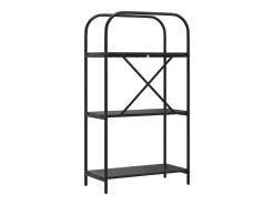 Estante de libros Roble negro 60 x 30 x 109 cm