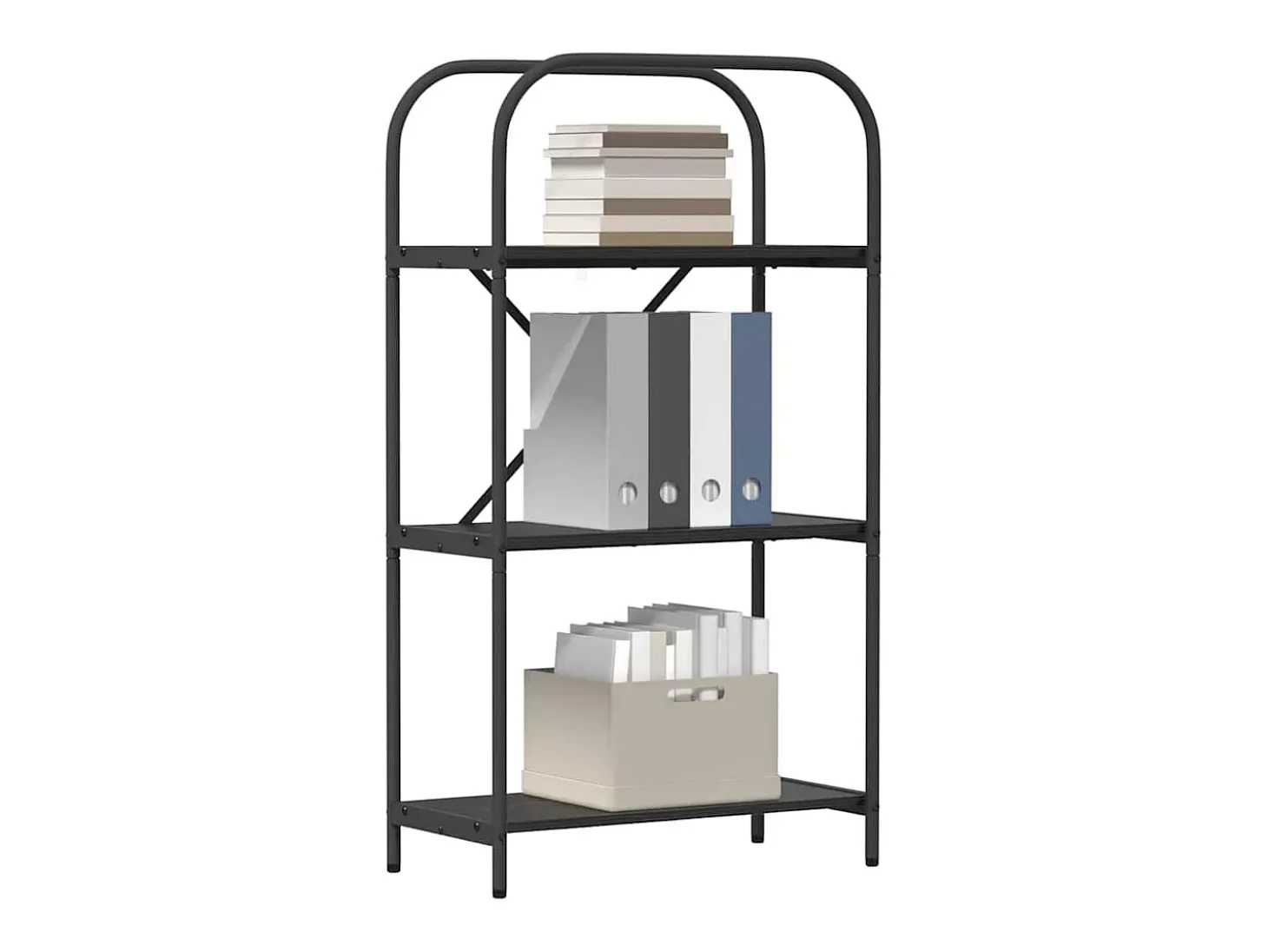 Estante de libros Roble negro 60 x 30 x 109 cm