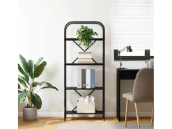 Estante de libros Roble negro 60 x 30 x 146 cm