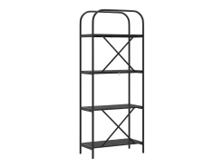 Estante de libros Roble negro 60 x 30 x 146 cm