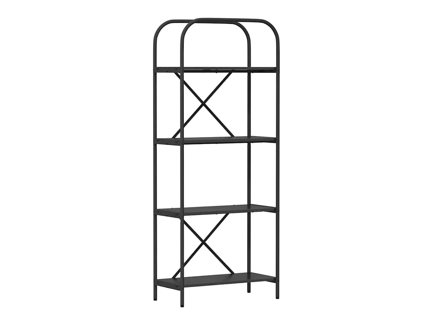 Estante de libros Roble negro 60 x 30 x 146 cm