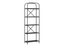 Estante de libros Roble negro 60 x 30 x 183 cm