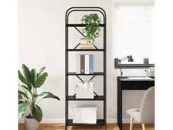 Estante de libros Roble negro 60 x 30 x 183 cm