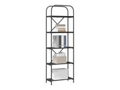Estante de libros Roble negro 60 x 30 x 183 cm