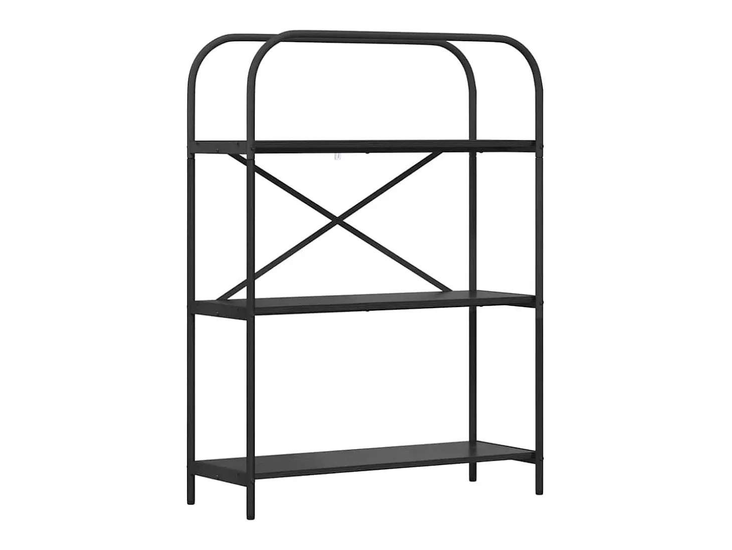 Estante de libros Roble negro 80 x 30 x 109 cm