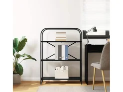 Estante de libros Roble negro 80 x 30 x 109 cm