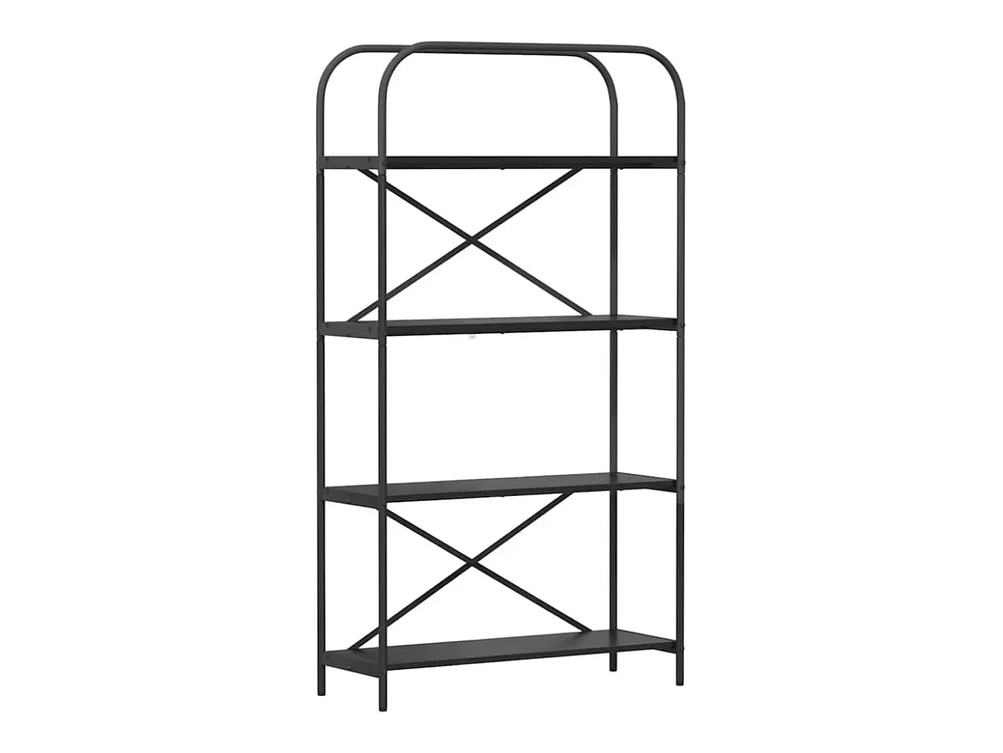 Estante de libros Roble negro 80 x 30 x 146 cm