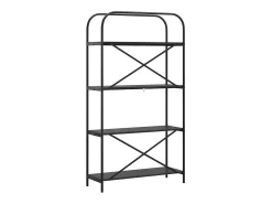 Estante de libros Roble negro 80 x 30 x 146 cm