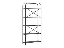 Estante de libros Roble negro 80 x 30 x 183 cm