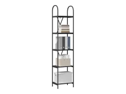 Estante de libros Roble negro 40 x 30 x 183 cm