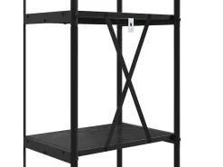 Estante de libros Roble negro 40 x 30 x 183 cm
